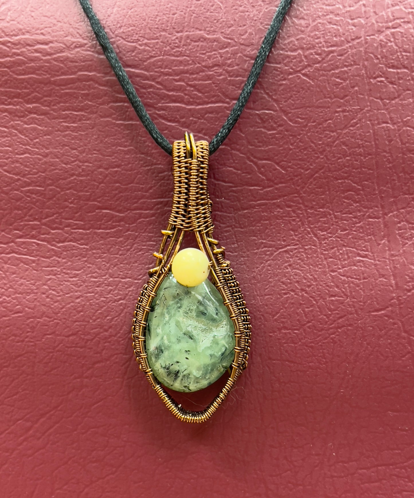 Prehnite pendant