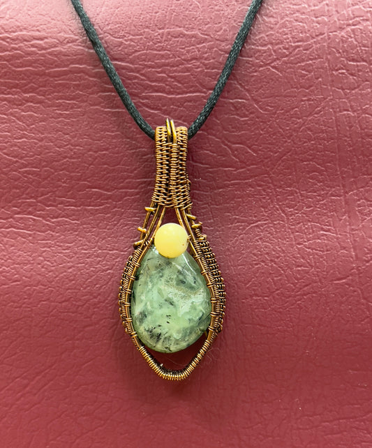 Prehnite pendant