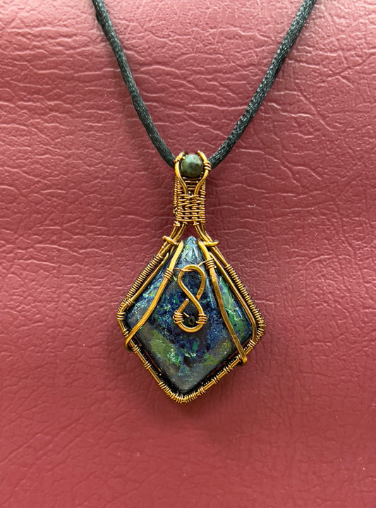 Azurite pendant